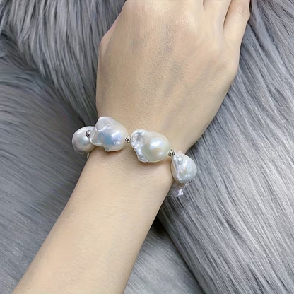 Women'S Natural Freshwater Baroque Pearl Bracelet
