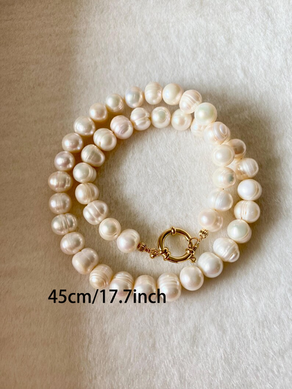 Chunky Freshwater Potato Pearl Necklace
