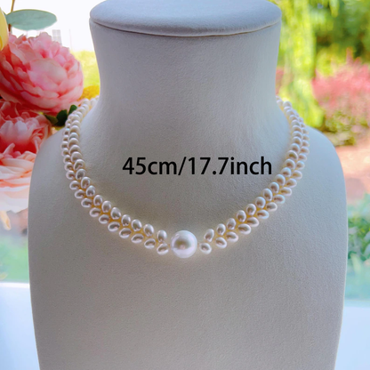 Real Wheat Pearl Necklace